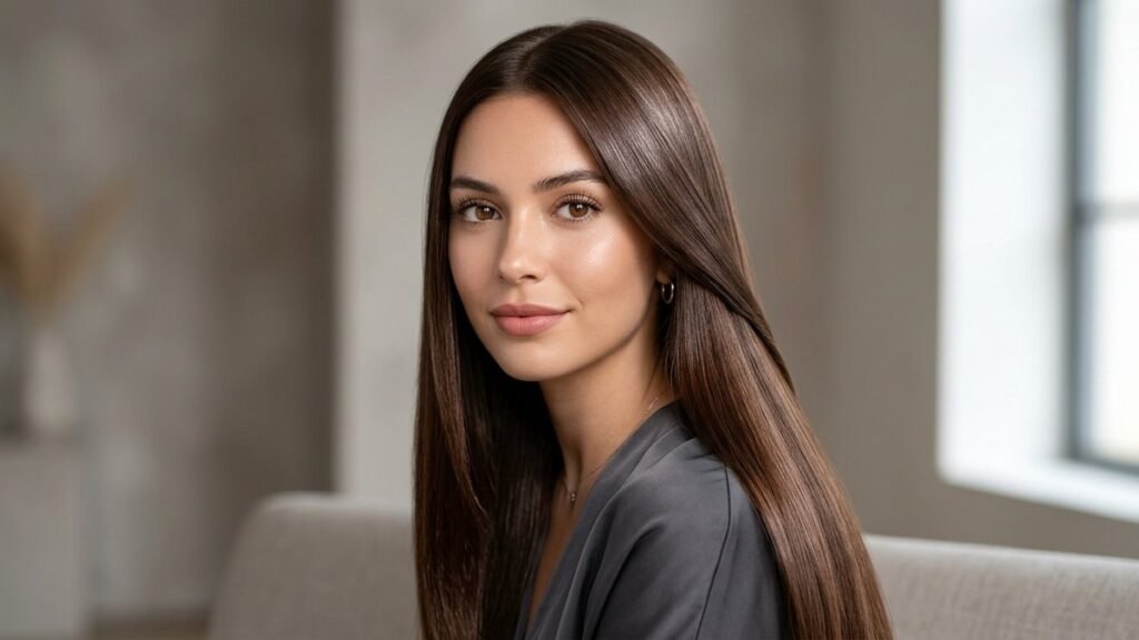 Glossy Chocolate Brown Hair the Soft Shimmer That Makes You Glow 2027
